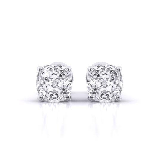 1 Carat Each Solitaire Diamond Earrings
