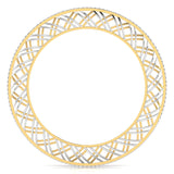 Ivana Jewels Bangle Contemporary Crosshatch Bangle