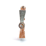 Ivana Jewels Bangle Lab Grown Round Cut Diamonds Solid Rose gold Bangle