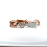Ivana Jewels Bangle Lab Grown Round Cut Diamonds Solid Rose gold Bangle