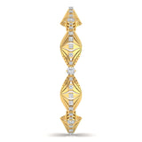 Ivana Jewels Bangle Round Cut Diamond Lab grown Fan Bangle