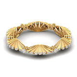 Ivana Jewels Bangle Round Cut Diamond Lab grown Fan Bangle