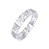 Ivana Jewels Bangle Solitaire Cushion Diamond Bangle