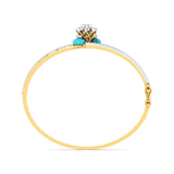 Ivana Jewels Bracelets 1.5 Carat Diamond Bangle Blue Gem