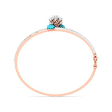 Ivana Jewels Bracelets 1.5 Carat Diamond Bangle Blue Gem
