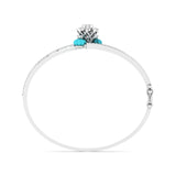 Ivana Jewels Bracelets 1.5 Carat Diamond Bangle Blue Gem