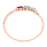 Ivana Jewels Bracelets 4.98ct Pear Diamond Accent Bangle