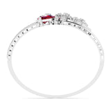 Ivana Jewels Bracelets 4.98ct Pear Diamond Accent Bangle