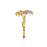 Ivana Jewels Bracelets Aqua Colour Stone Fancy Pear Shape Royal Bangle