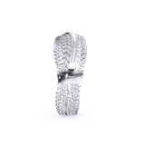Ivana Jewels Bracelets Baguette & Round Diamond Classic Kada Bracelet