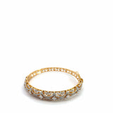 Ivana Jewels Bracelets Baguette & Round Diamond Oval bangle