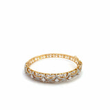 Ivana Jewels Bracelets Baguette & Round Diamond Oval bangle