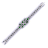 Ivana Jewels Bracelets Beautiful Emerald Colour Stone Bracelet For Girls
