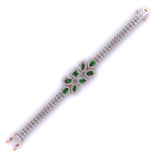 Ivana Jewels Bracelets Beautiful Emerald Colour Stone Bracelet For Girls