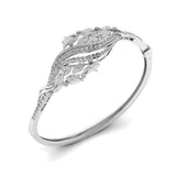 Ivana Jewels Bracelets Classic Curve Style Diamond Kada Bangle
