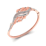 Ivana Jewels Bracelets Classic Curve Style Diamond Kada Bangle