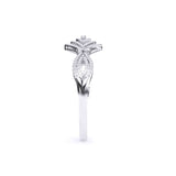 Ivana Jewels Bracelets Classic Design with Round Diamonds Bangle