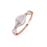 Ivana Jewels Bracelets Classic Design with Round Diamonds Bangle