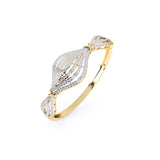 Ivana Jewels Bracelets Classic Design with Round Diamonds Bangle