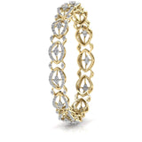 Ivana Jewels Bracelets Contemporary Diamond Studded Bangle