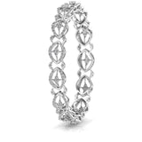 Ivana Jewels Bracelets Contemporary Diamond Studded Bangle