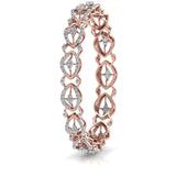 Ivana Jewels Bracelets Contemporary Diamond Studded Bangle