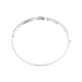 Ivana Jewels Bracelets Curved Diamond Line Bangle
