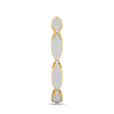 Ivana Jewels Bracelets Detailed Diamond Cluster Link Bracelet