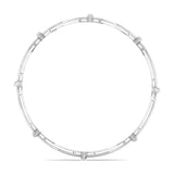 Ivana Jewels Bracelets Detailed Diamond Cluster Link Bracelet