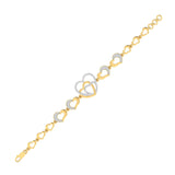 Ivana Jewels Bracelets Diamond Accent Heart Bracelet