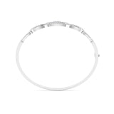 Ivana Jewels Bracelets Diamond Accent Oval Bangle