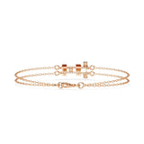 Ivana Jewels Bracelets Diamond Bar Bracelet in Warm Gold
