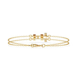 Ivana Jewels Bracelets Diamond Bar Bracelet in Warm Gold
