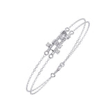 Ivana Jewels Bracelets Diamond Bar Bracelet in Warm Gold