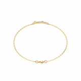 Ivana Jewels Bracelets Diamond Bar Bracelet in Warm Gold