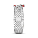 Ivana Jewels Bracelets Diamond Floral Bangle