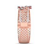 Ivana Jewels Bracelets Diamond Floral Bangle