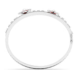 Ivana Jewels Bracelets Diamond Floral Bangle