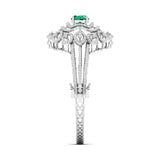 Ivana Jewels Bracelets Elegant Emerald Diamond Bangle