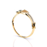 Ivana Jewels Bracelets Enticing Green Enamel and Diamond Bracelet