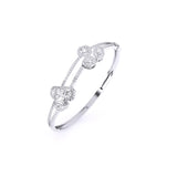 Ivana Jewels Bracelets Fancy Shape Diamonds Classic Design Bangle For Her