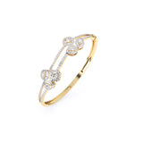 Ivana Jewels Bracelets Fancy Shape Diamonds Classic Design Bangle For Her