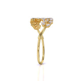 Ivana Jewels Bracelets Fancy Shape Diamonds Leaf style Bangle