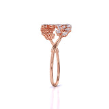 Ivana Jewels Bracelets Fancy Shape Diamonds Leaf style Bangle