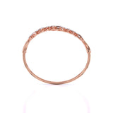 Ivana Jewels Bracelets Fancy Shape Diamonds Leaf style Bangle