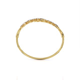 Ivana Jewels Bracelets Fancy Shape Diamonds Leaf style Bangle