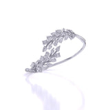 Ivana Jewels Bracelets Fancy Shape Diamonds Leaf style Bangle