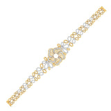 Ivana Jewels Bracelets Floral Bracelet with Pearl Center