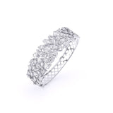 Ivana Jewels Bracelets Glorious Floral Diamond Bangle