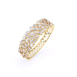 Ivana Jewels Bracelets Glorious Floral Diamond Bangle